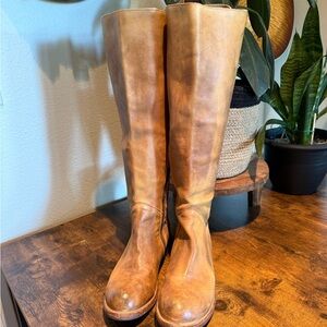Bed Stu Tan Heeled Boots